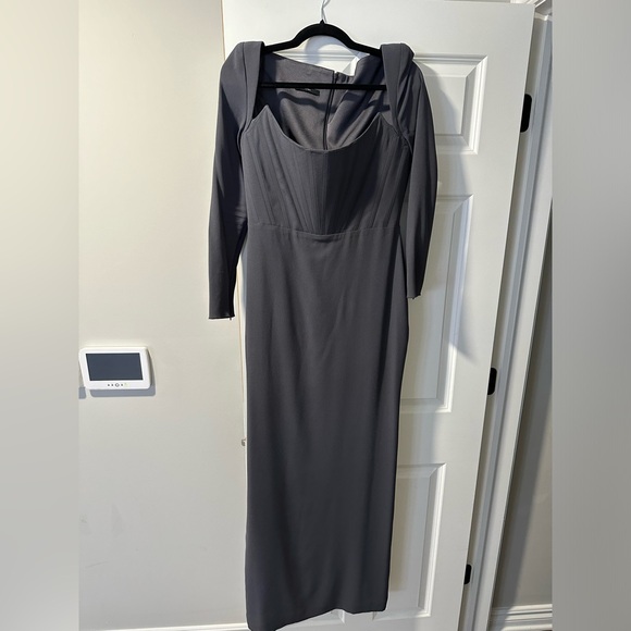 Alex Perry Darius Grey Gown - Picture 4 of 5